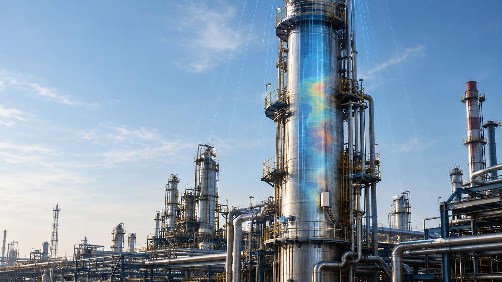 Cosmic particles could help diagnose the condition of oil refinery equipment